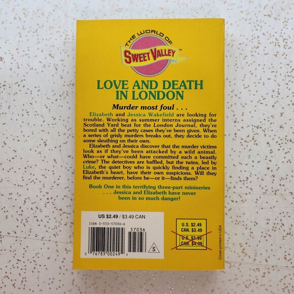 Sweet Valley High # 104 Love And Death In London - Picture 2 of 4